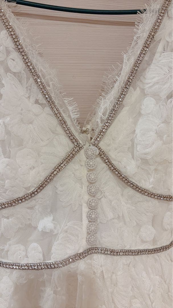 セルフポートレイト　ホワイトレースマキシドレス