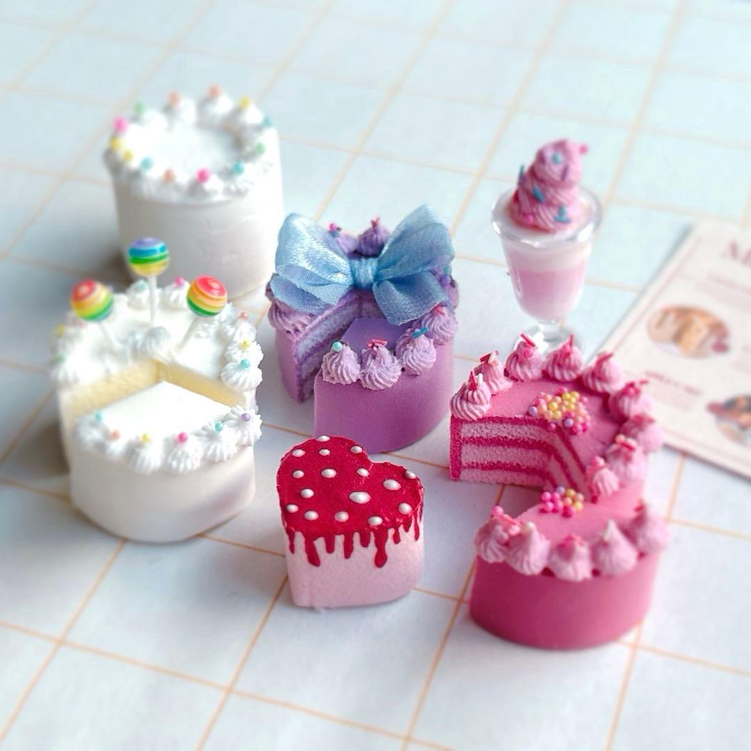 ミニチュアスイーツ　ケーキセット　ミニチュアフード　ハンドメイド