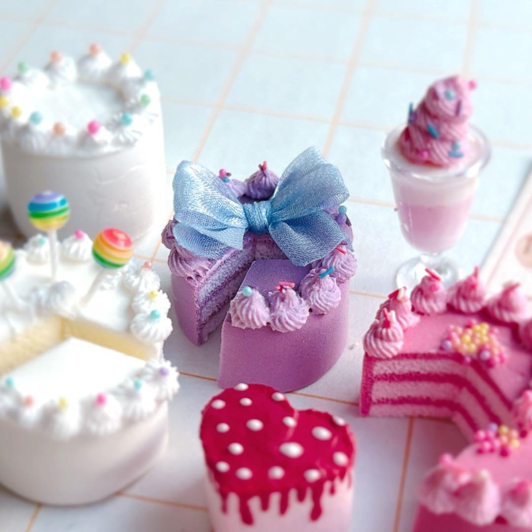 ミニチュアスイーツ　ケーキセット　ミニチュアフード　ハンドメイド