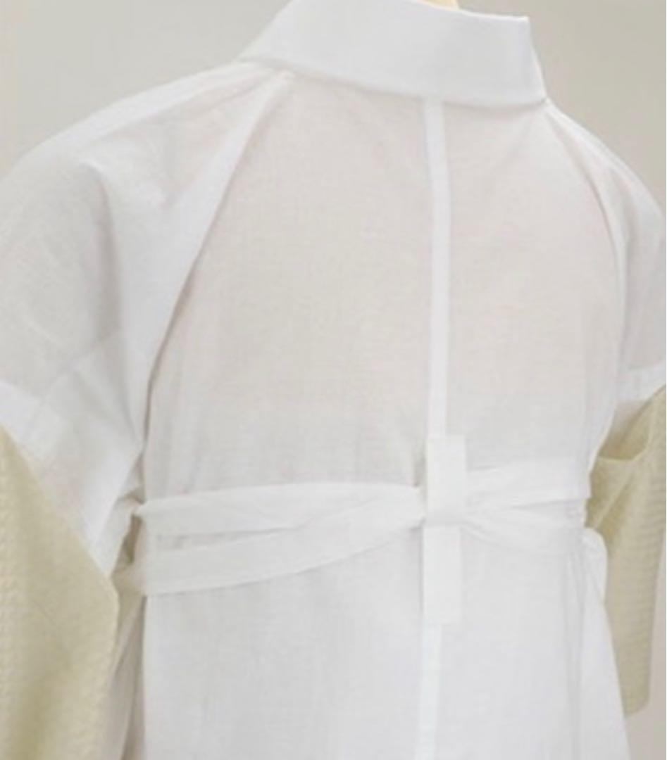 【替袖付き】衿秀 き楽っく長襦袢 袷用　Lサイズ/替袖【麻の葉小】