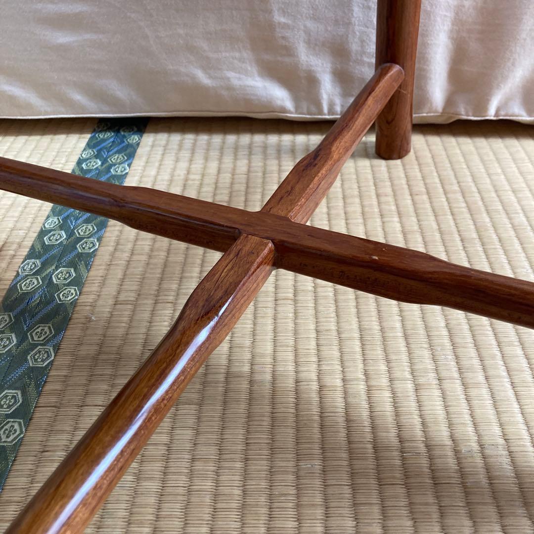 NAHO　唐木家具花梨材無垢材 アー ムチェアー 透かし彫シノワズリ