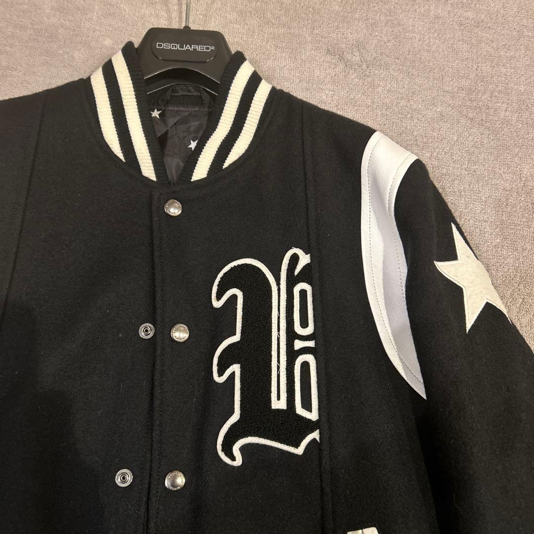 スタジャン ブラック 星型刺繍