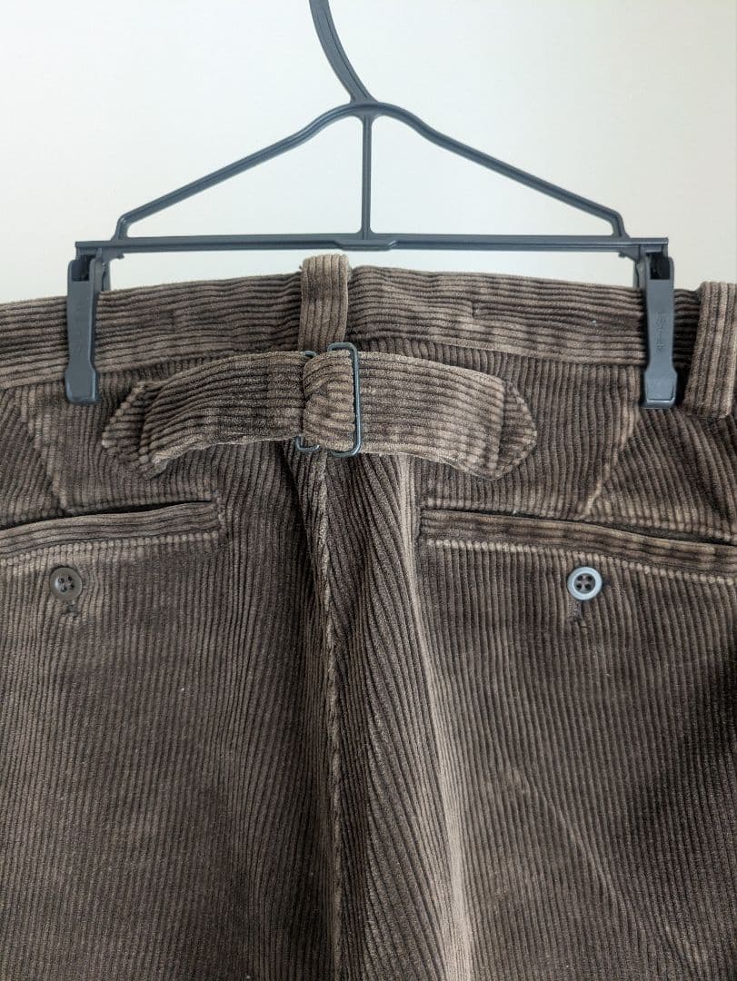 90sラルフローレンコーデュロイパンツ　シンチバック