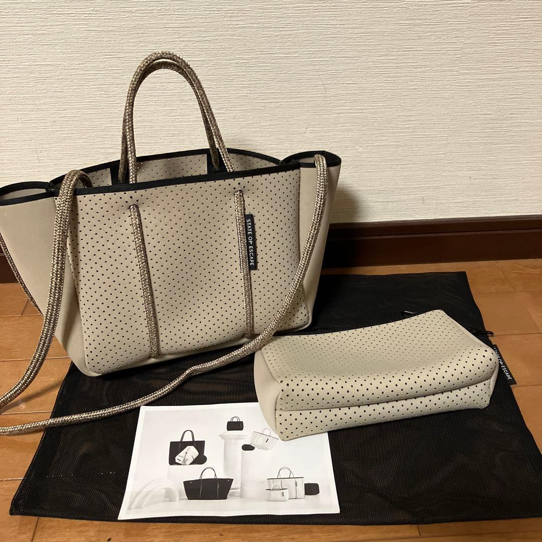 ステートオブエスケープ プチエスケープ ストーン 2way トートバッグ