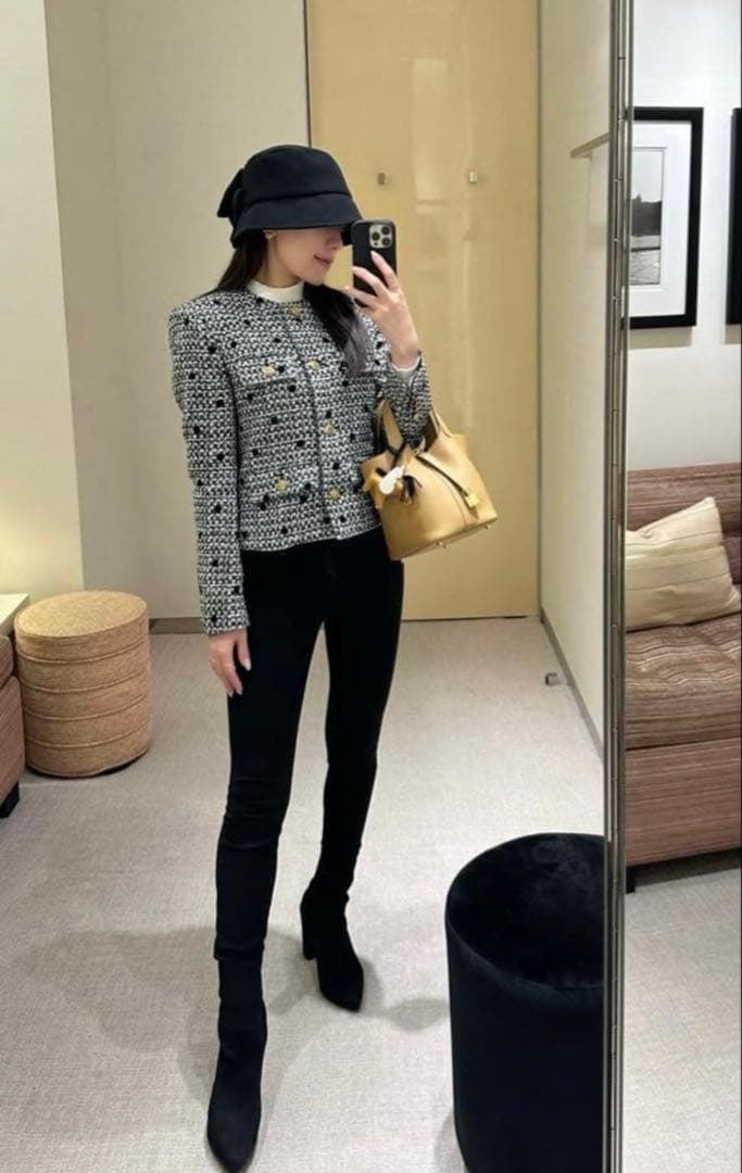 sheller ドットツイードジャケット シェリエ 即日発送★