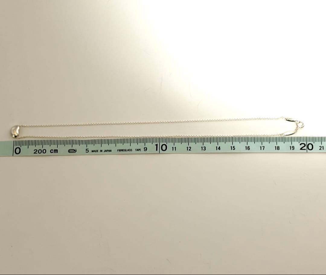 【美品】Tiffany&Co. ティファニー 925 ビーン シルバーネックレス