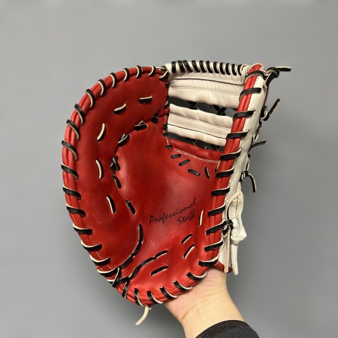 1185 ミヤマ 型抜群 即戦力 美品 硬式兼軟式 ファーストミット 左投げ