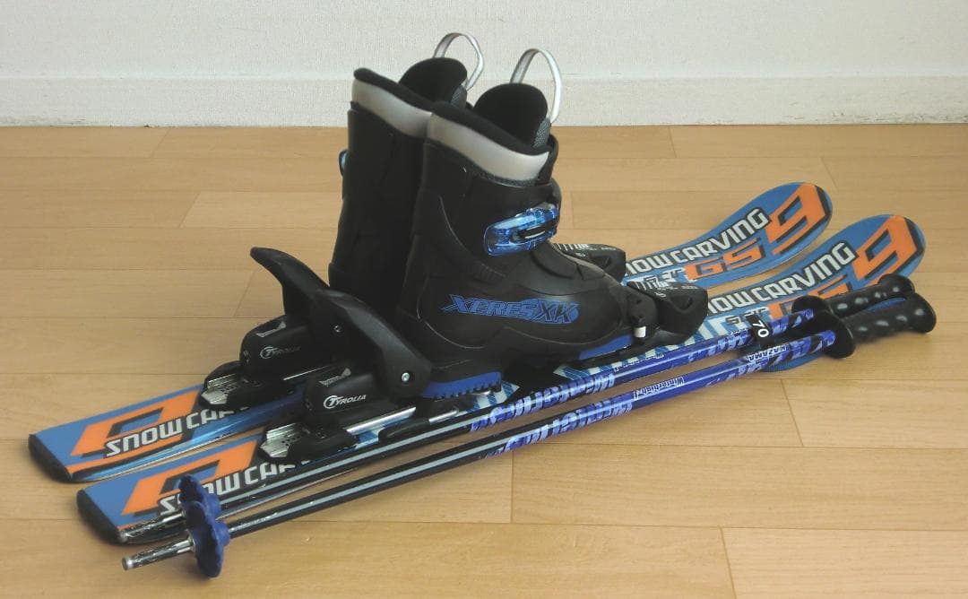 ■■1月限定■送料無料■子供用スキーセット■板80靴17■WAX済■幼児向け■■