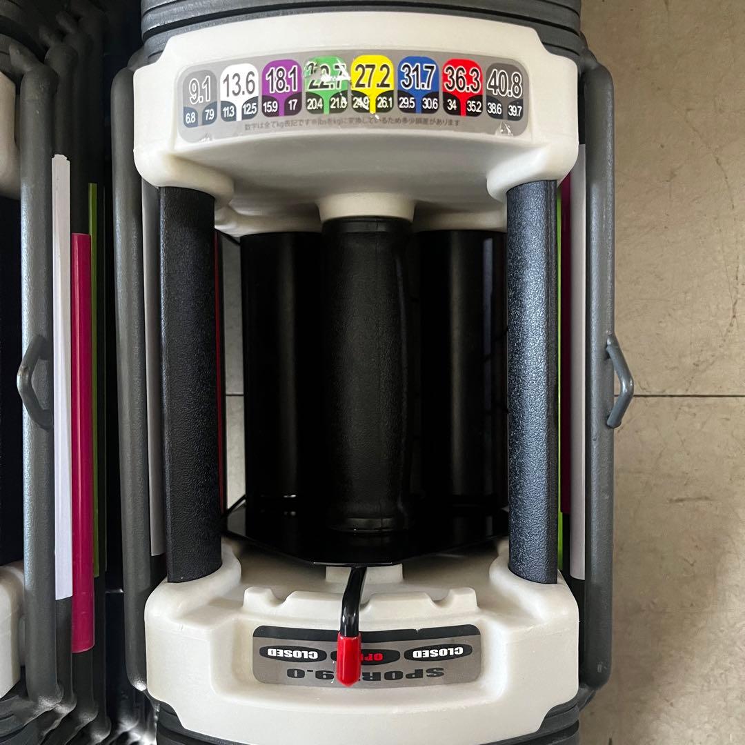 A片方のみ　可変式ダンベル2個セット(約7〜40kg) topfilm