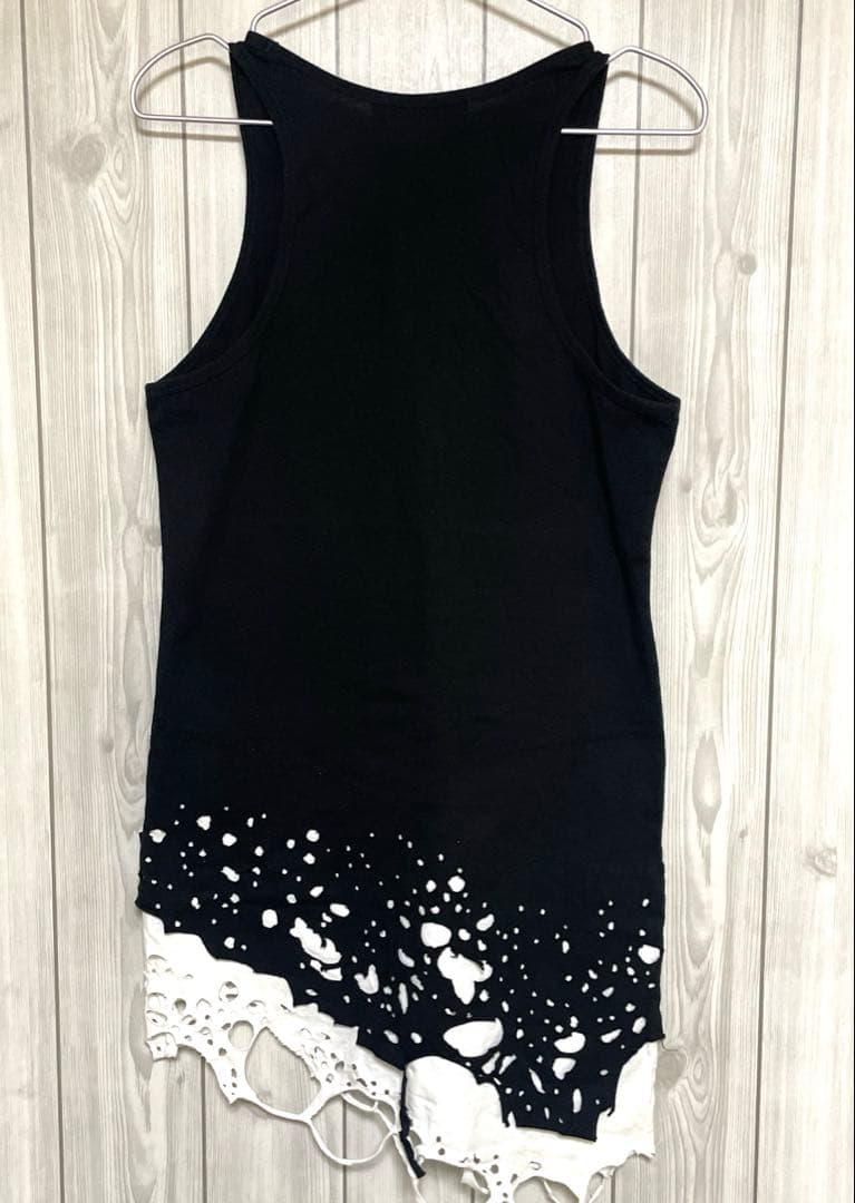 00s CIVARIZE アシンメトリー タンクトップ ダメージレイヤード