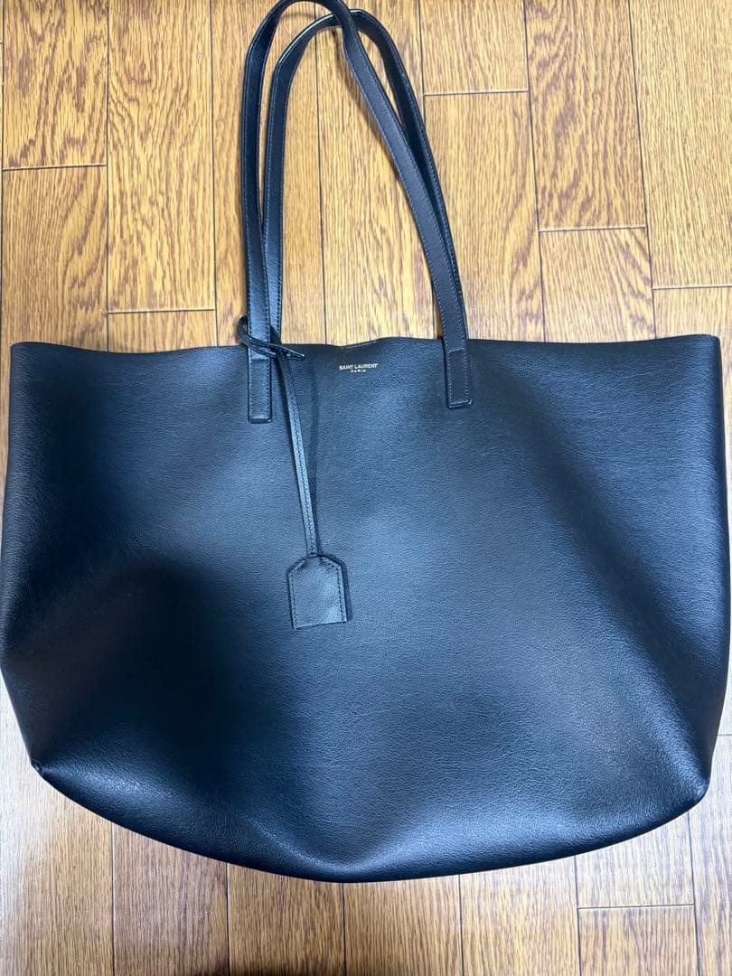 SAINT LAURENT ブラック トートバッグ ポーチ付き