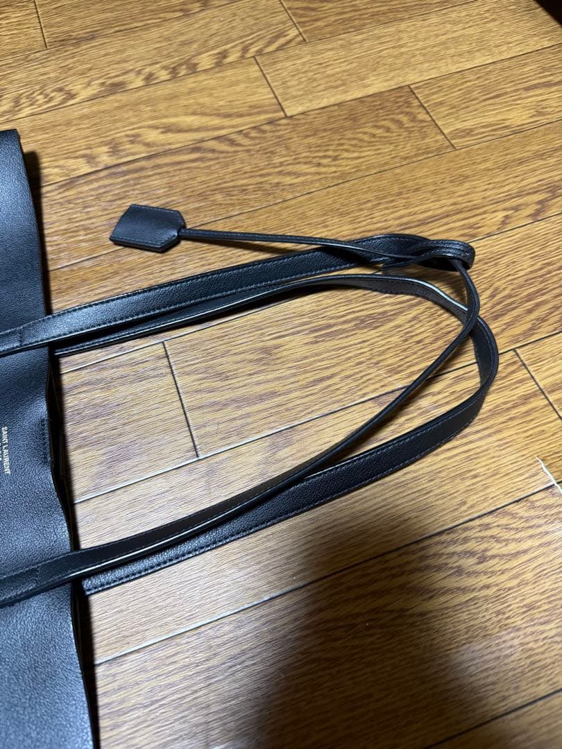 SAINT LAURENT ブラック トートバッグ ポーチ付き