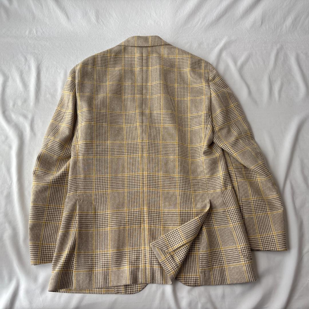 極美品 ラルディーニ テーラードジャケット ウール/シルク ベージュ 48