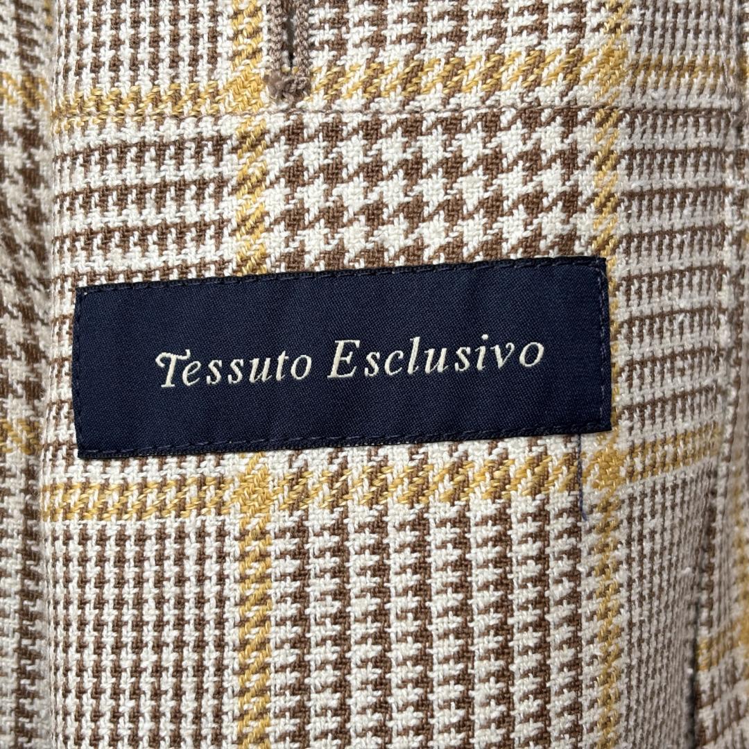 極美品 ラルディーニ テーラードジャケット ウール/シルク ベージュ 48