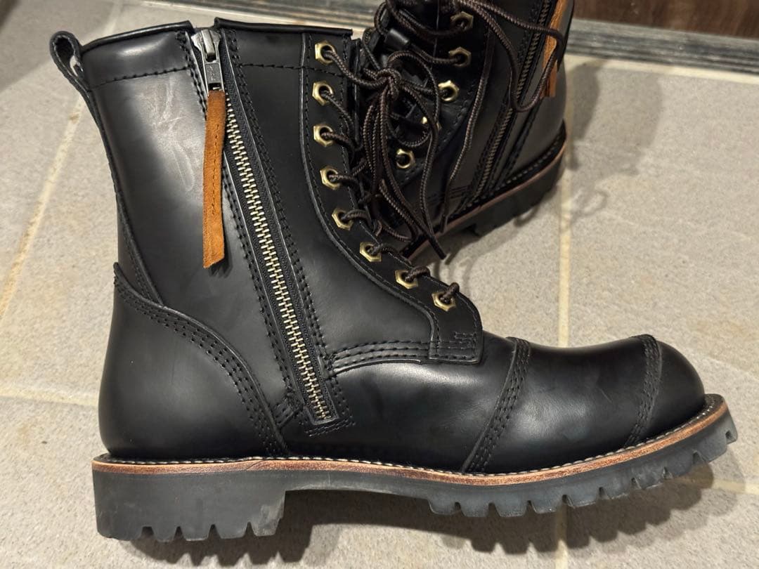 DEGNER レザーブーツ HS-B12 ブラック 25.5cm