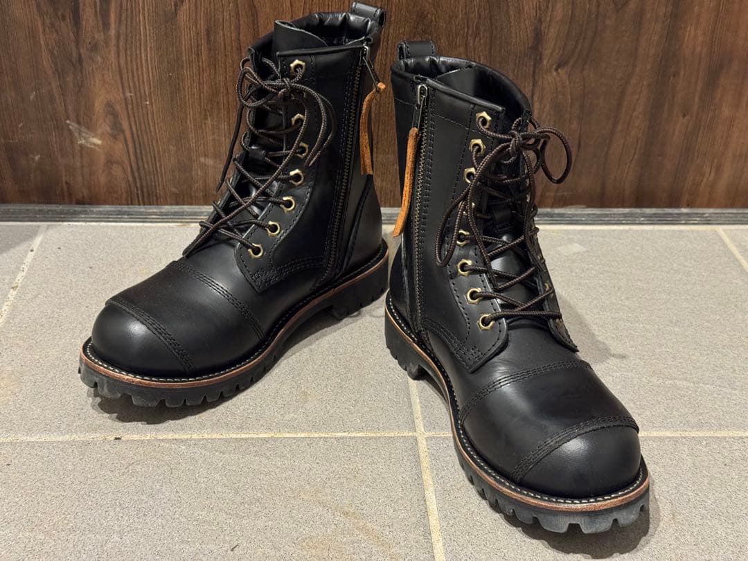 DEGNER レザーブーツ HS-B12 ブラック 25.5cm