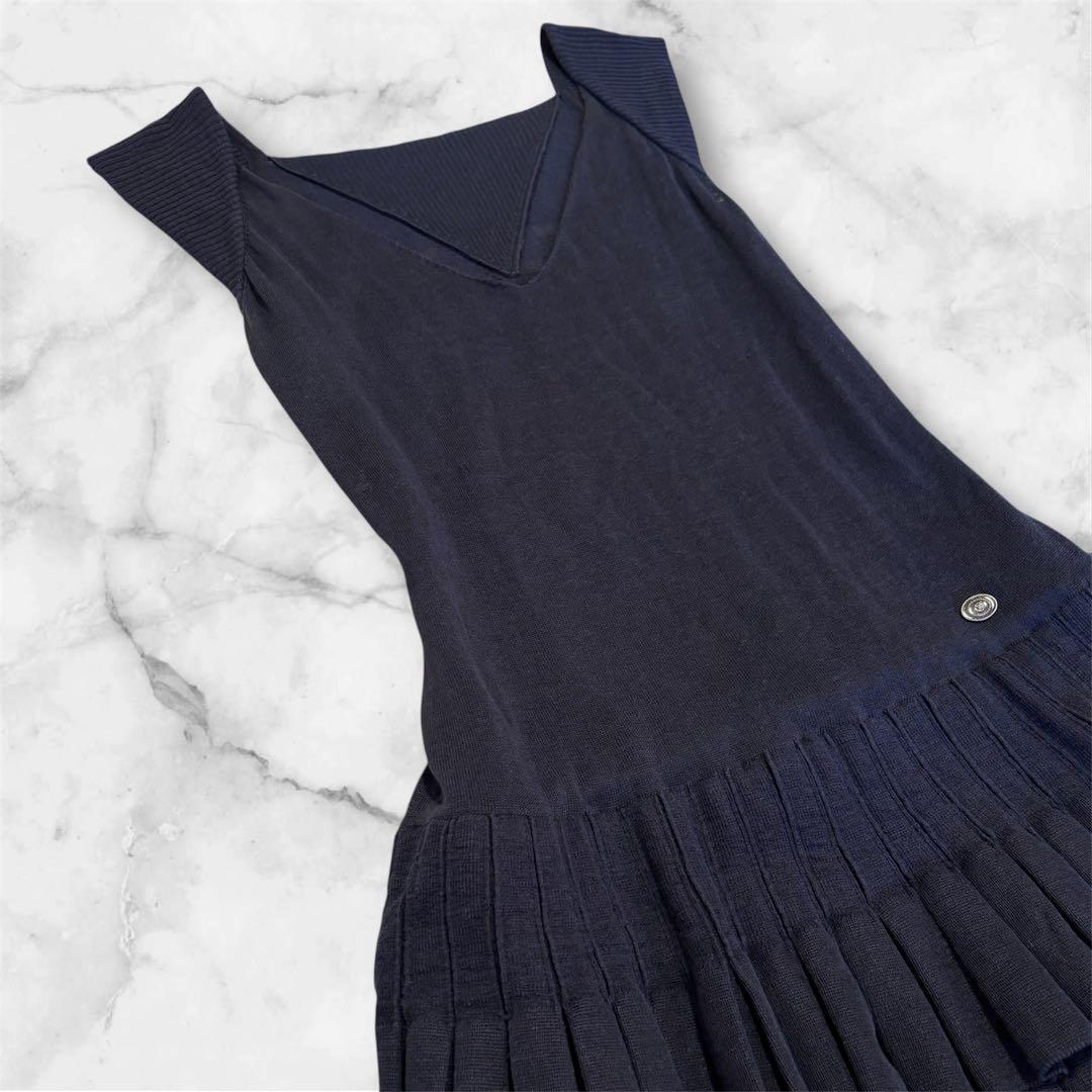 ✨カリーナ様CHANEL✨ティアードフリルワンピース 40　 着丈約80㌢