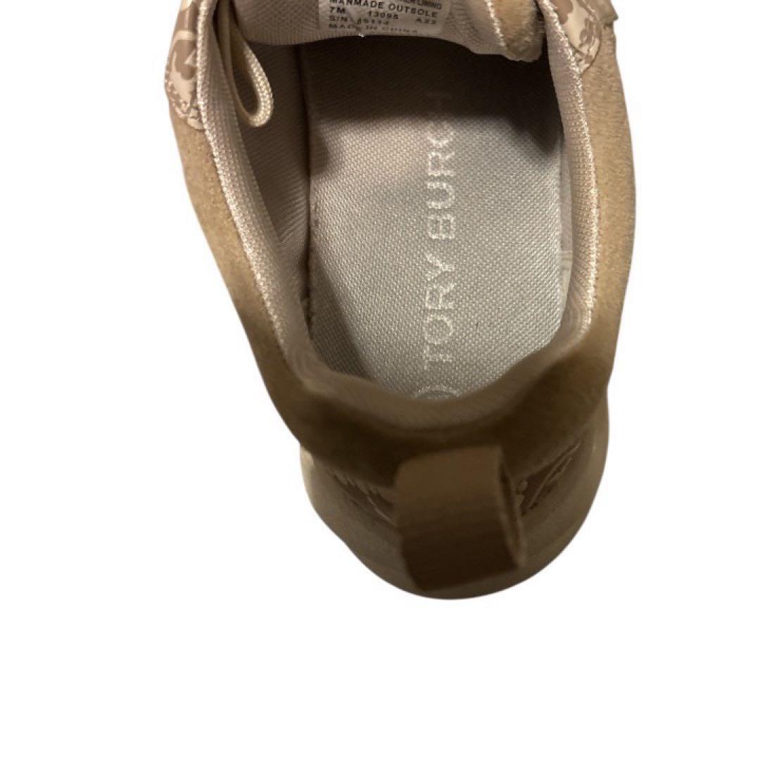 極美品✨ TORY BURCH ベージュ スニーカー サイズ7 M 24cm