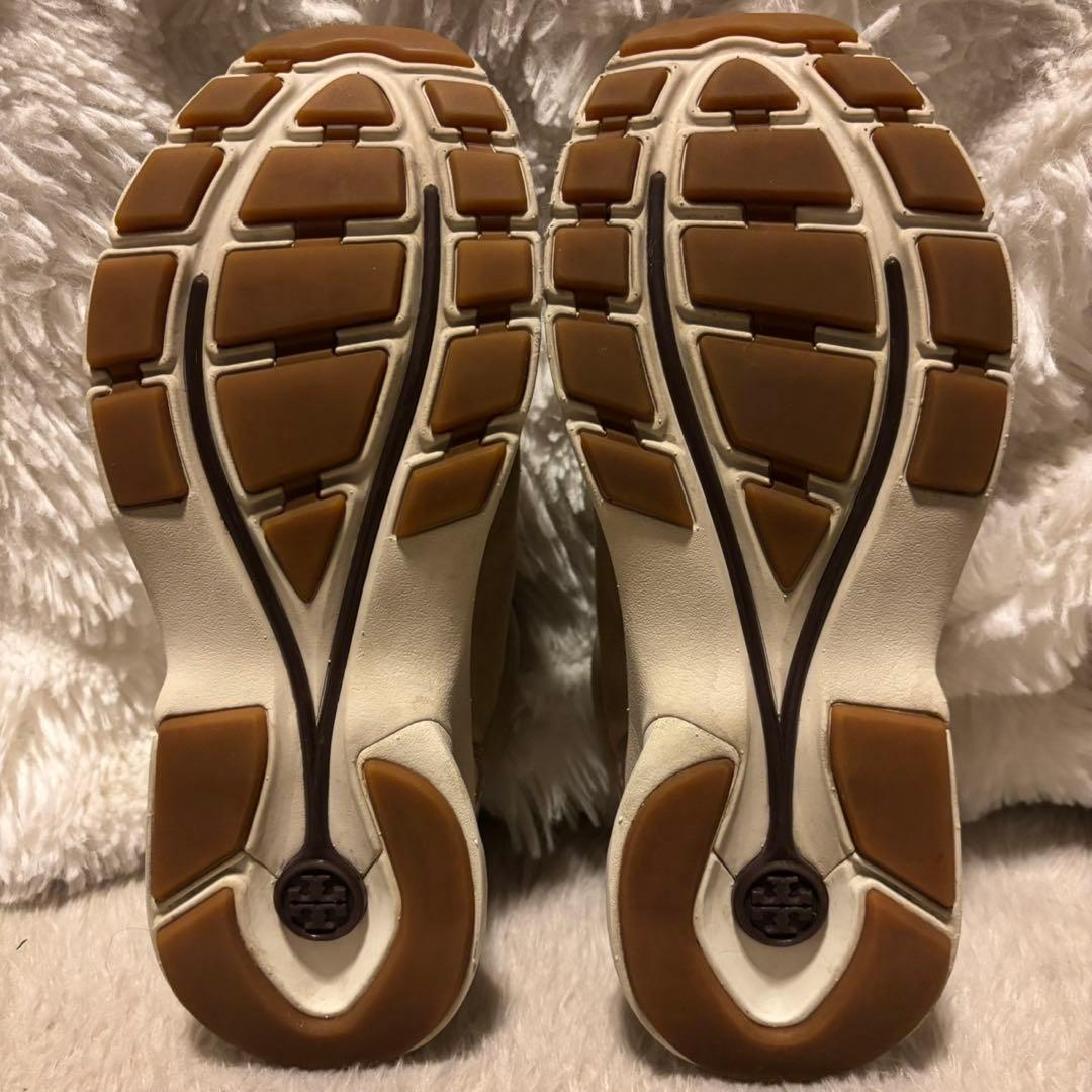 極美品✨ TORY BURCH ベージュ スニーカー サイズ7 M 24cm