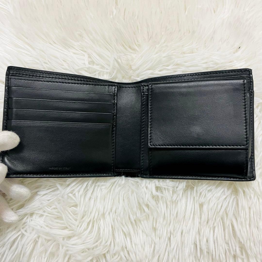 極美✨CELINE 二つ折り財布 バイフォールド レザー ブラック 新作