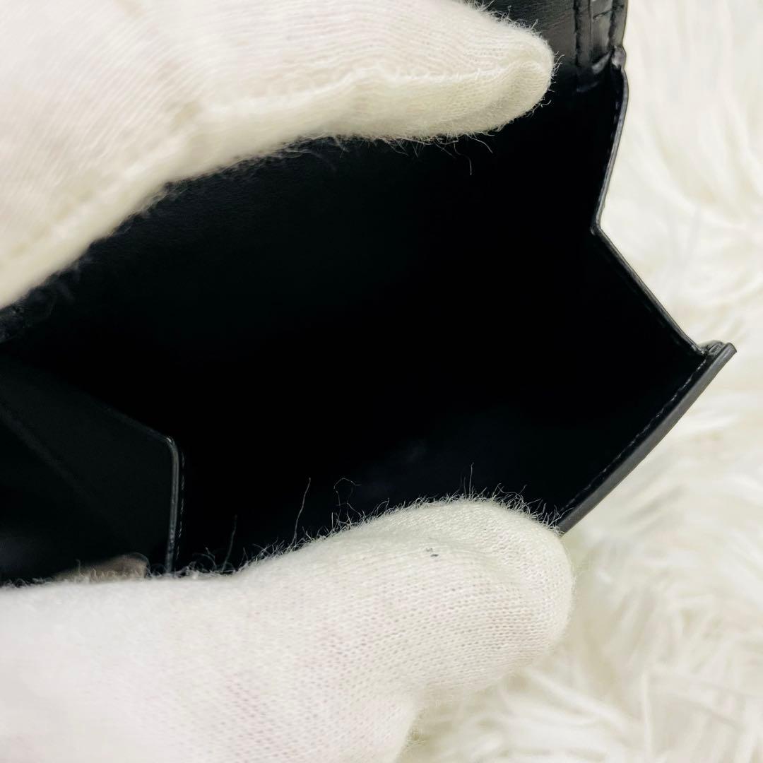 極美✨CELINE 二つ折り財布 バイフォールド レザー ブラック 新作