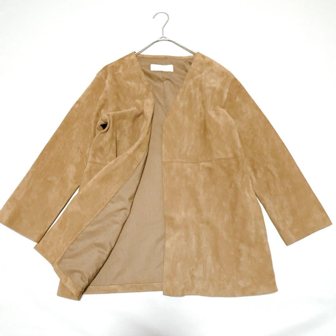 新品タグ付き✨ ノーカラーレザージャケット プラージュ 山羊革 定価49000円