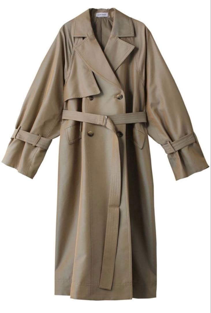 ベージュ トレンチコート フリーサイズ