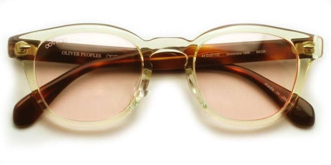 【希少】オリバーピープルズ　SHELDRAKE サングラス　ピンク　クリア