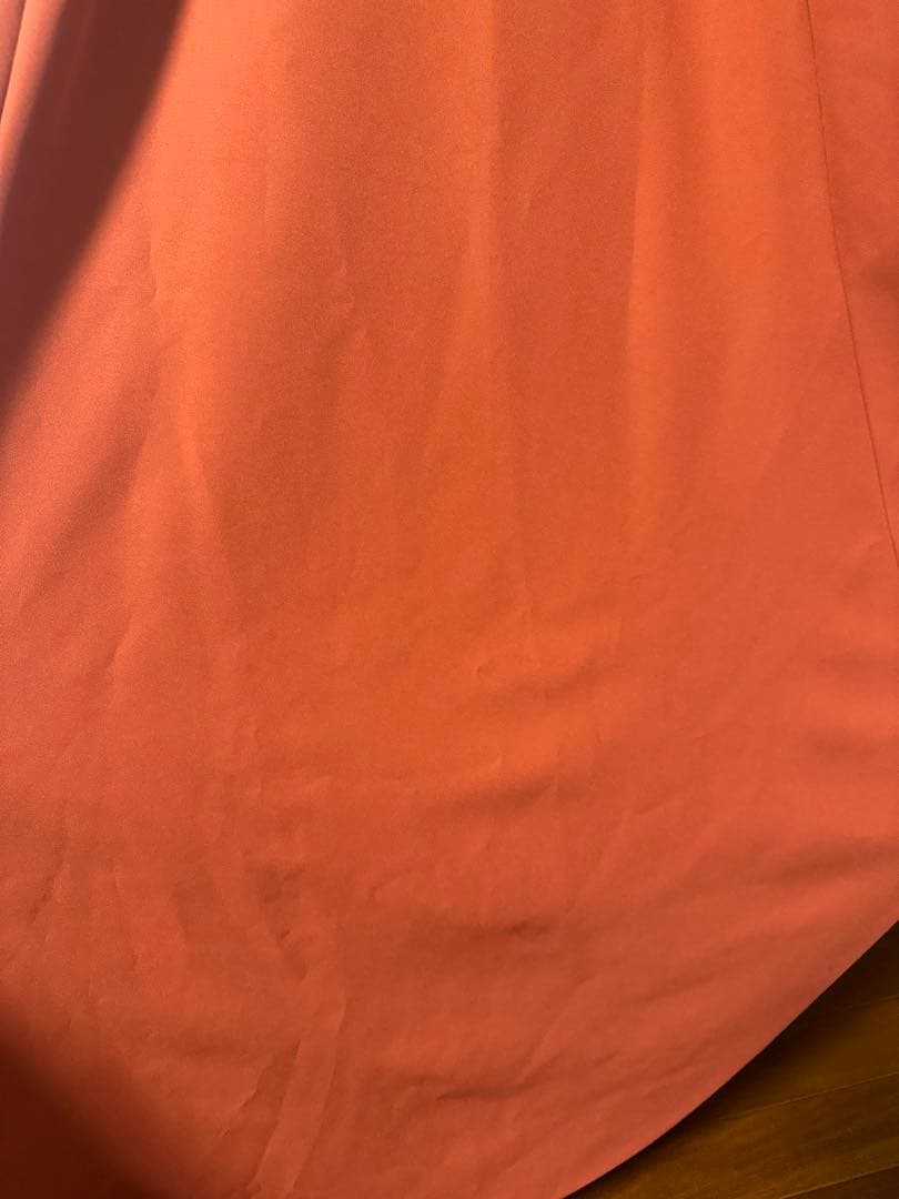 カラードレスチュールテラコッタニュアンス　キャミドレス　二次会パーティードレス