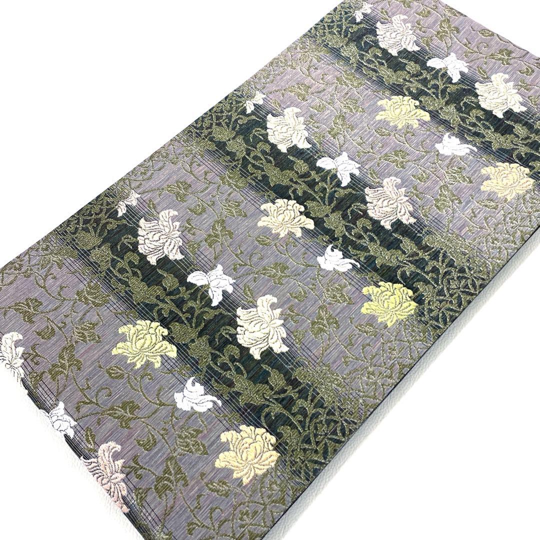 帯6106 ●高級 正絹 六通 袋帯