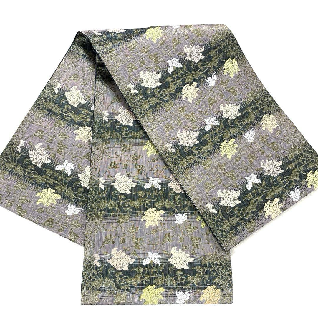 帯6106 ●高級 正絹 六通 袋帯