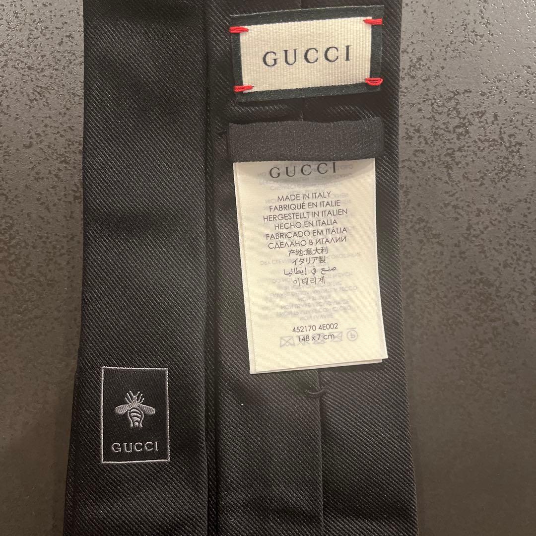 GUCCI ネクタイ 虎 タイガー 黒 グッチ テテ BTS シルク