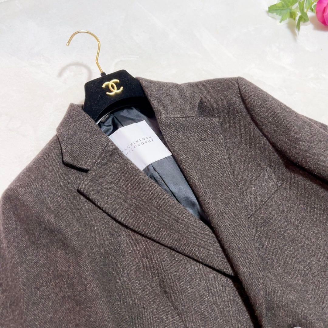 未使用✨　マッキントッシュ　チェスターコート　スタンホープ　ウール　カシミヤ