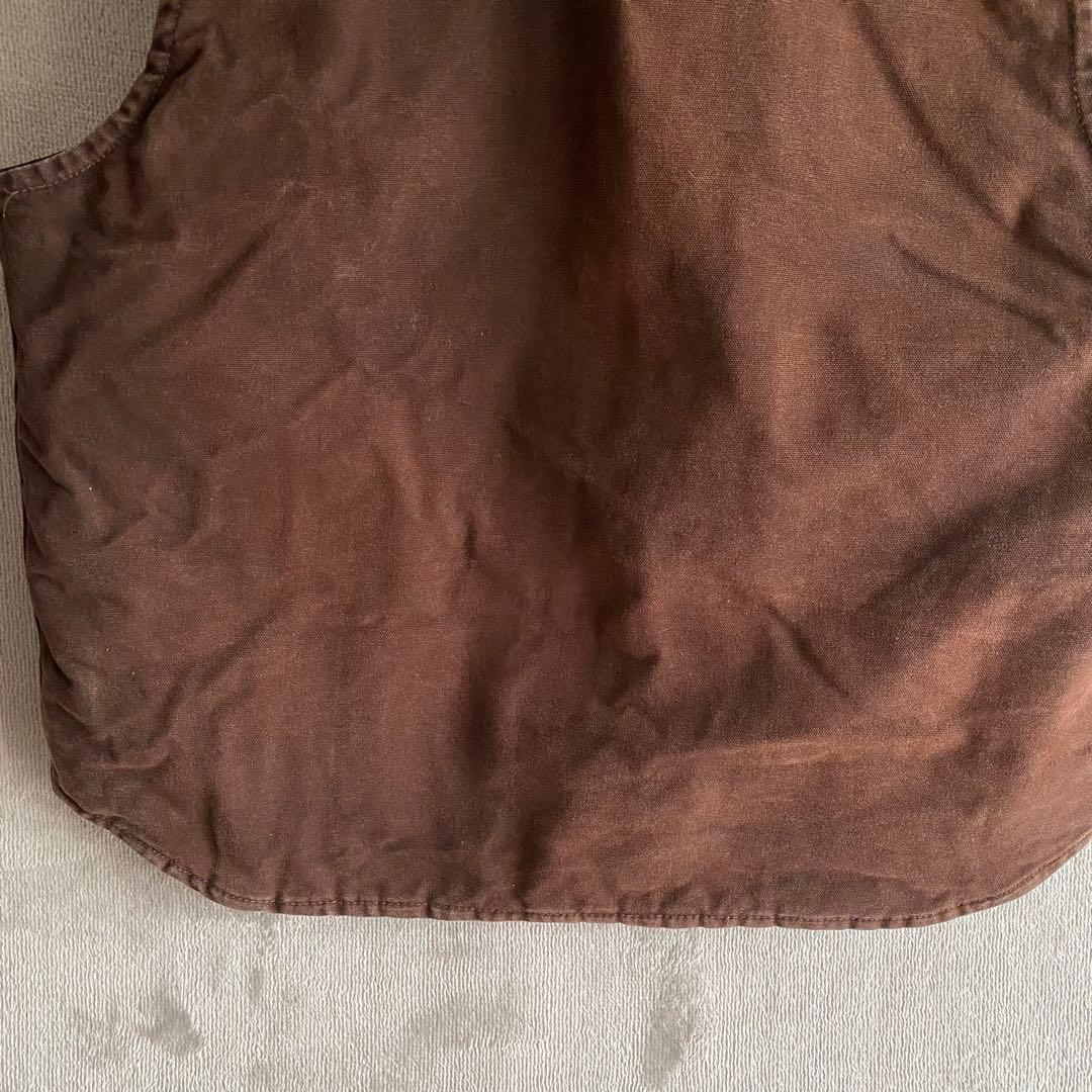 Carhartt ダックベスト 中綿キルティング V02 ダークブラウン L