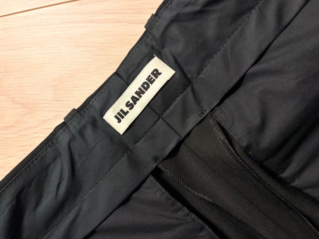 ネ*ジ様 JIL SANDER トラウザー103 AW 33 サイズ44 ブラッ