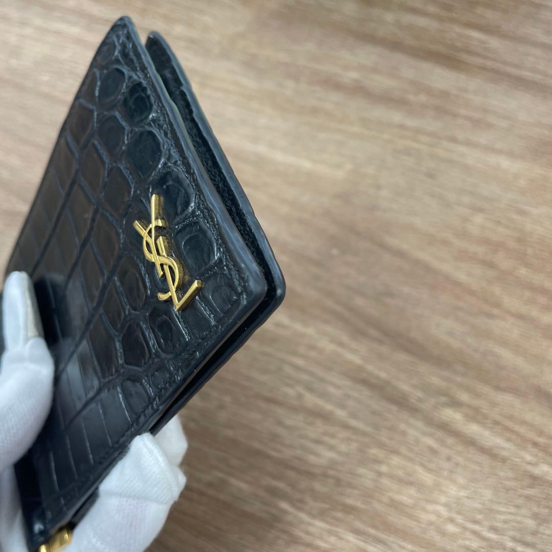 YSL クロコダイルレザー マネークリップ