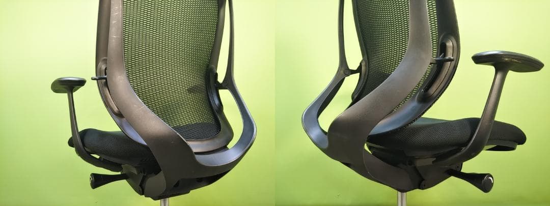 ax　オカムラ　シルフィーチェア　ローバック　固定肘　前傾機能　メッシュ　中古品