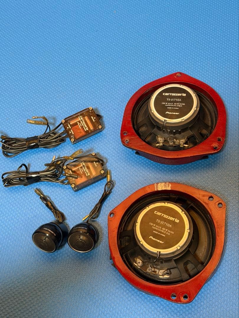カロッツェリア スピーカー TS-J1710A クロスオーバー、バッフル付き