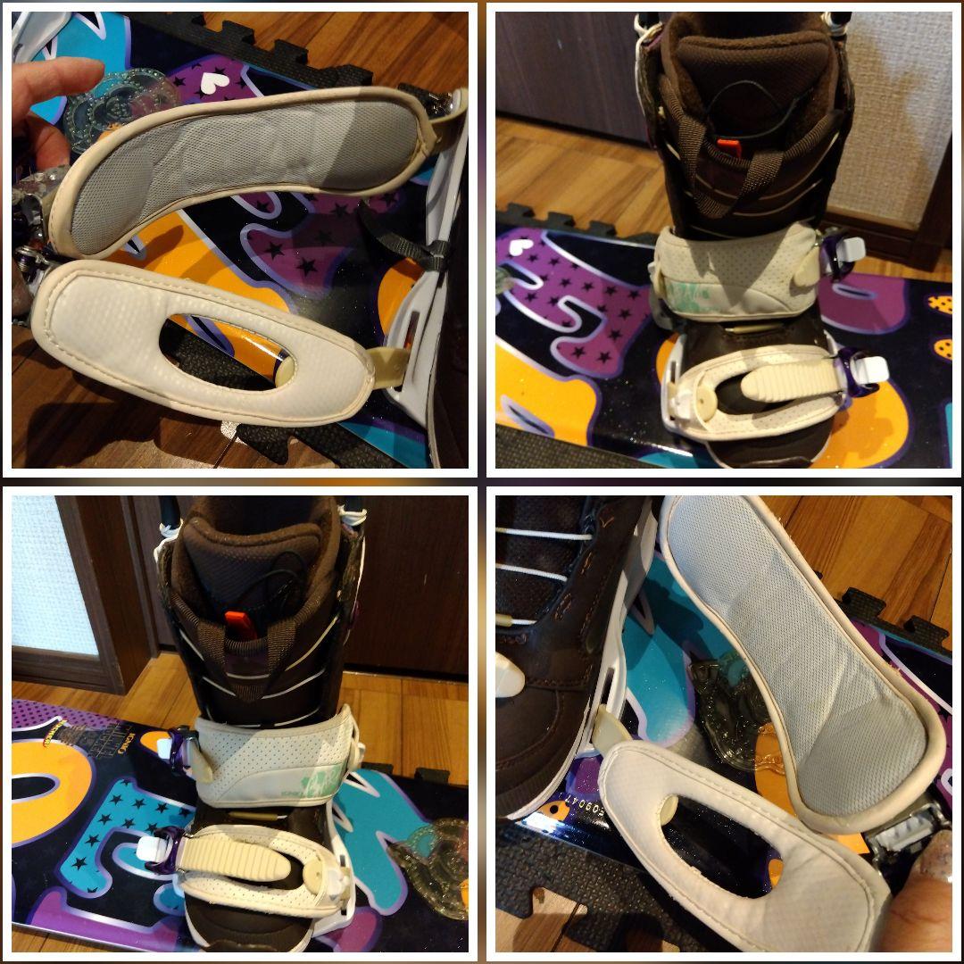 【3点セット 送料込み】IGNIO 145 レディース 豪華スノーボードセット！