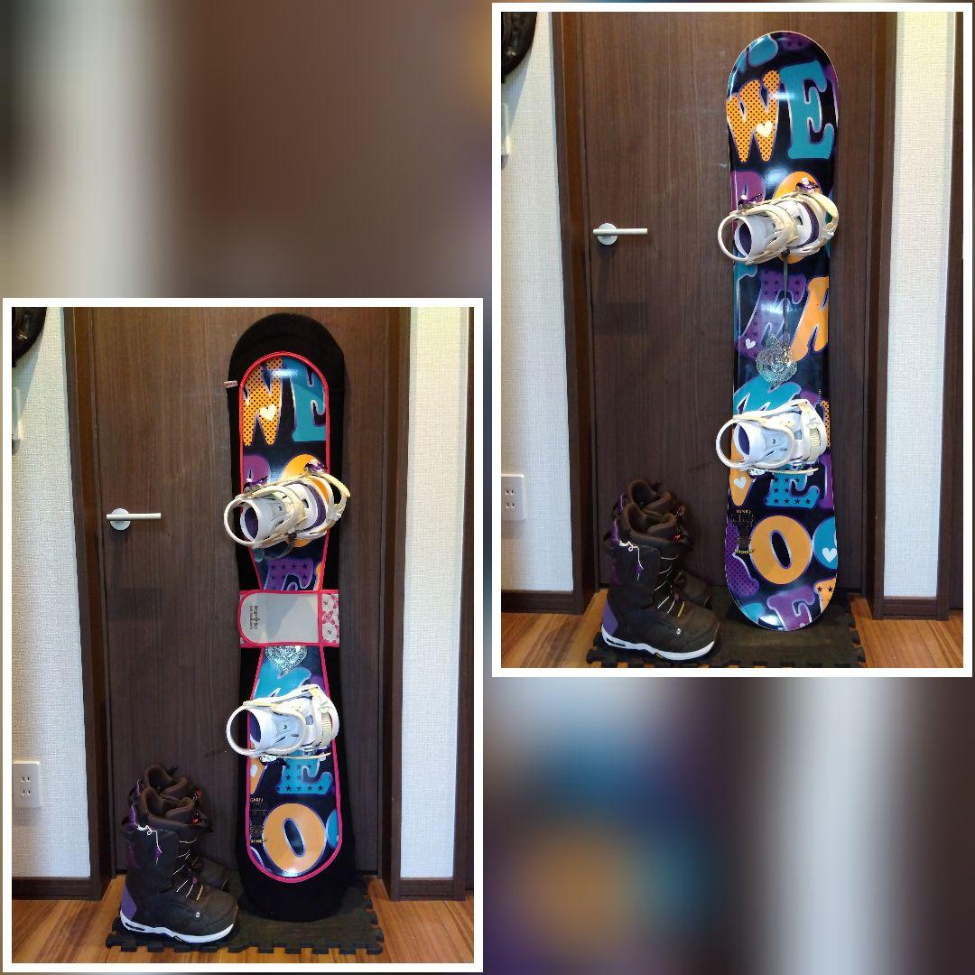 【3点セット 送料込み】IGNIO 145 レディース 豪華スノーボードセット！