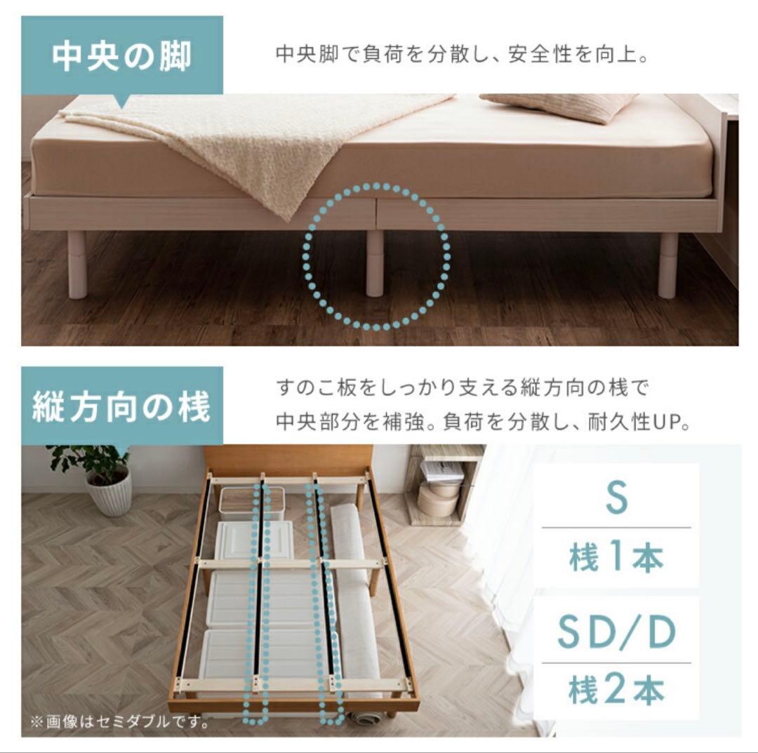 noriko_aloha　ベッド　シングルサイズ　マットレスなし