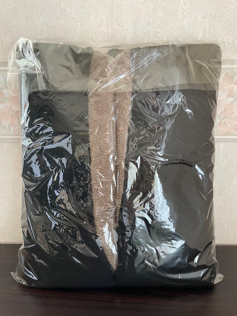 【新品未使用】ヤマダヤ　CLOVE バイカラーニットブルゾン　ブラック