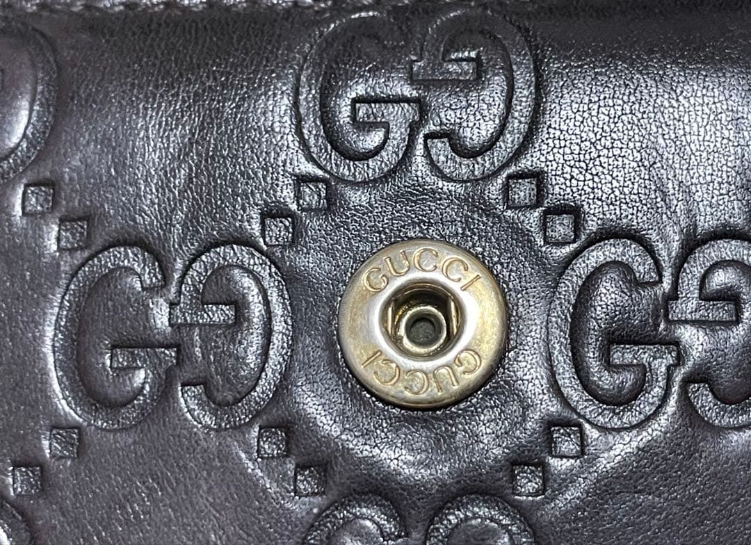 GUCCI グッチ 長財布 シマ ラブリーハート ハート GG ロゴ ブラック