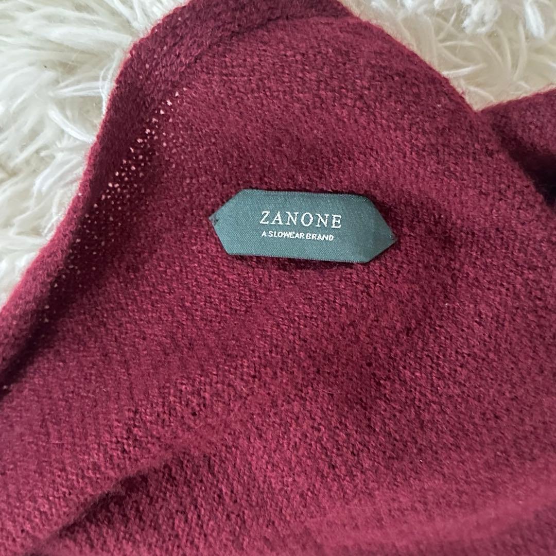 美品 ザノーネ 大判カシミヤ100%マフラー ストール