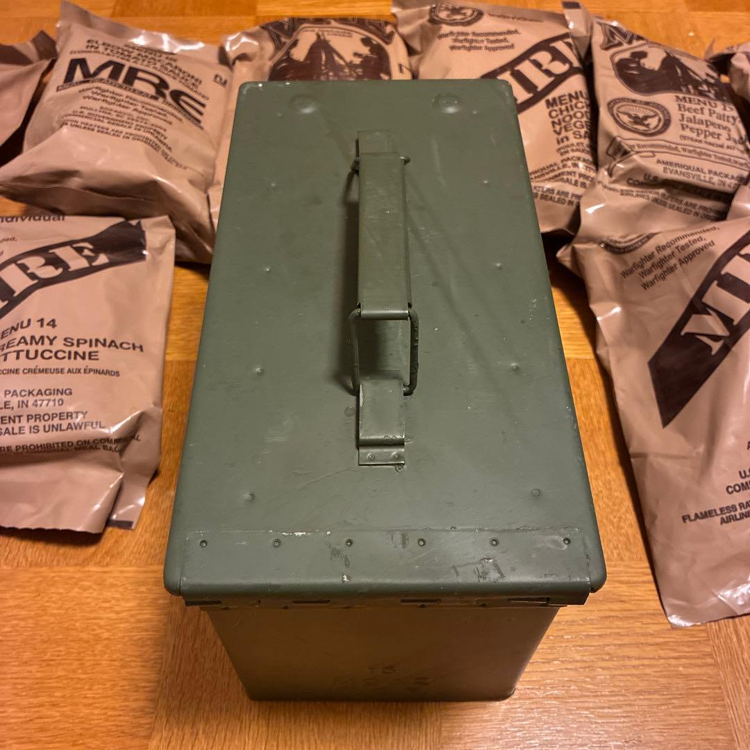 米軍非常食 弾薬箱 MREレーション　ミリメシ　コレクション用