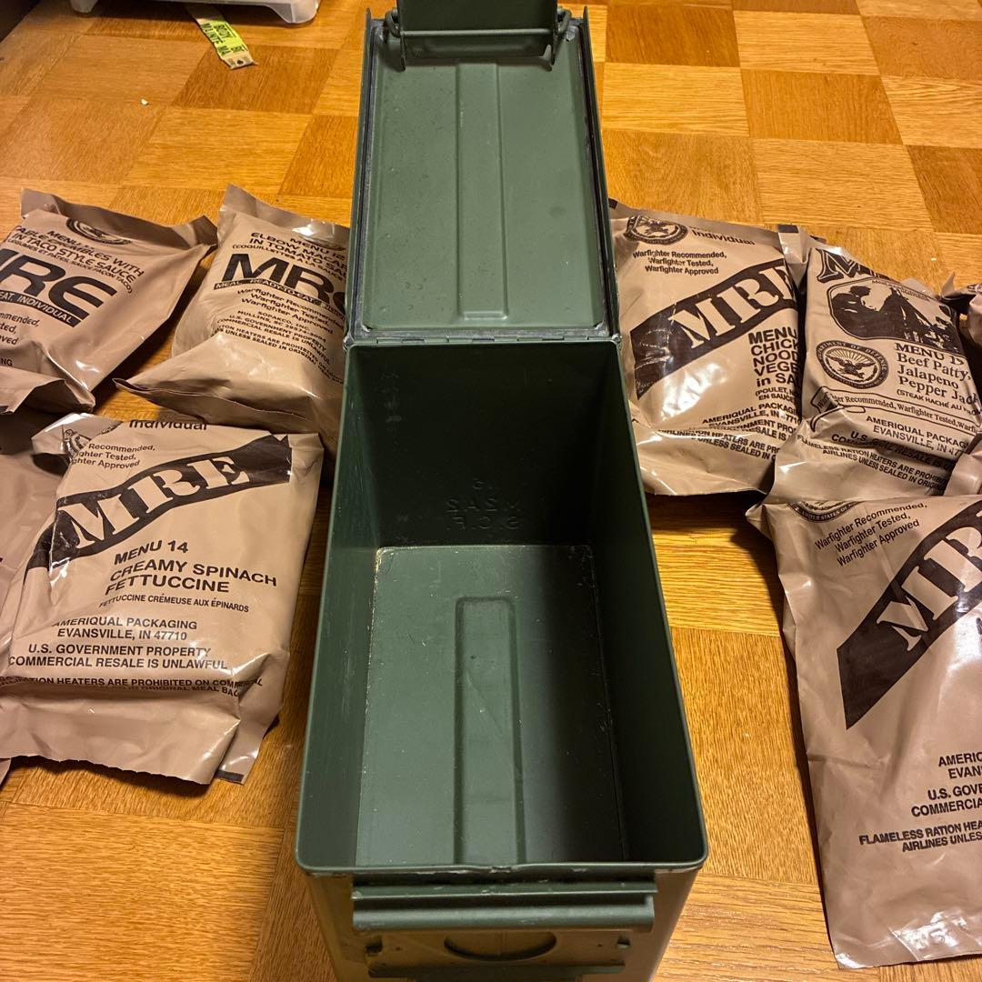 米軍非常食 弾薬箱 MREレーション　ミリメシ　コレクション用