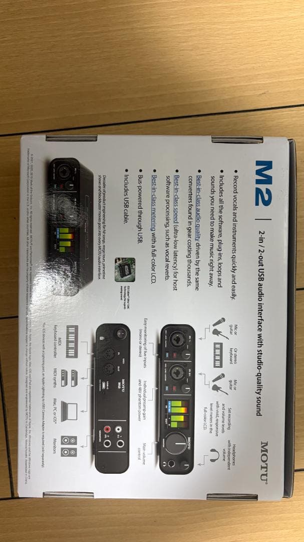 MOTU M2 2-in-2 USBオーディオインターフェイス