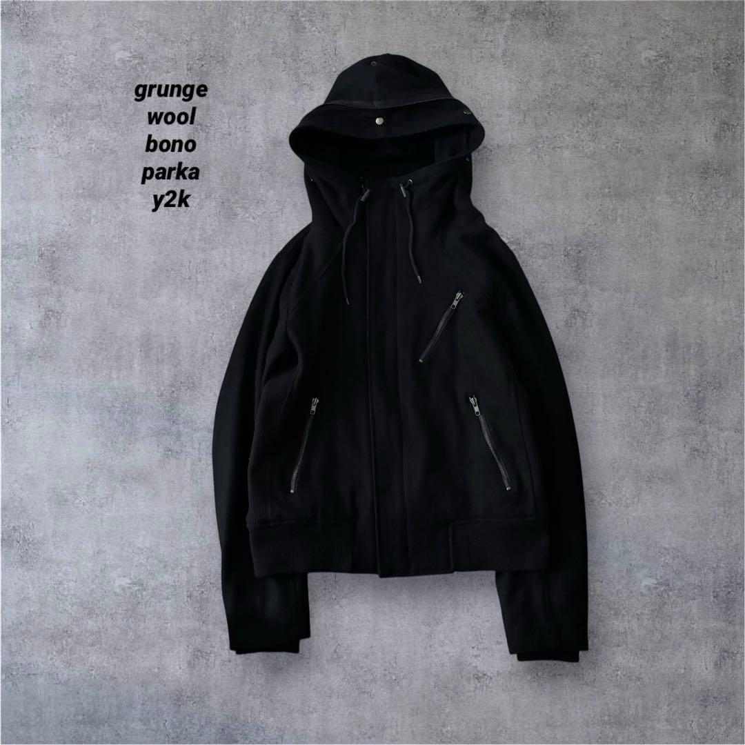 ジャケット・アウター archive grunge wool gimmick jacket y2k