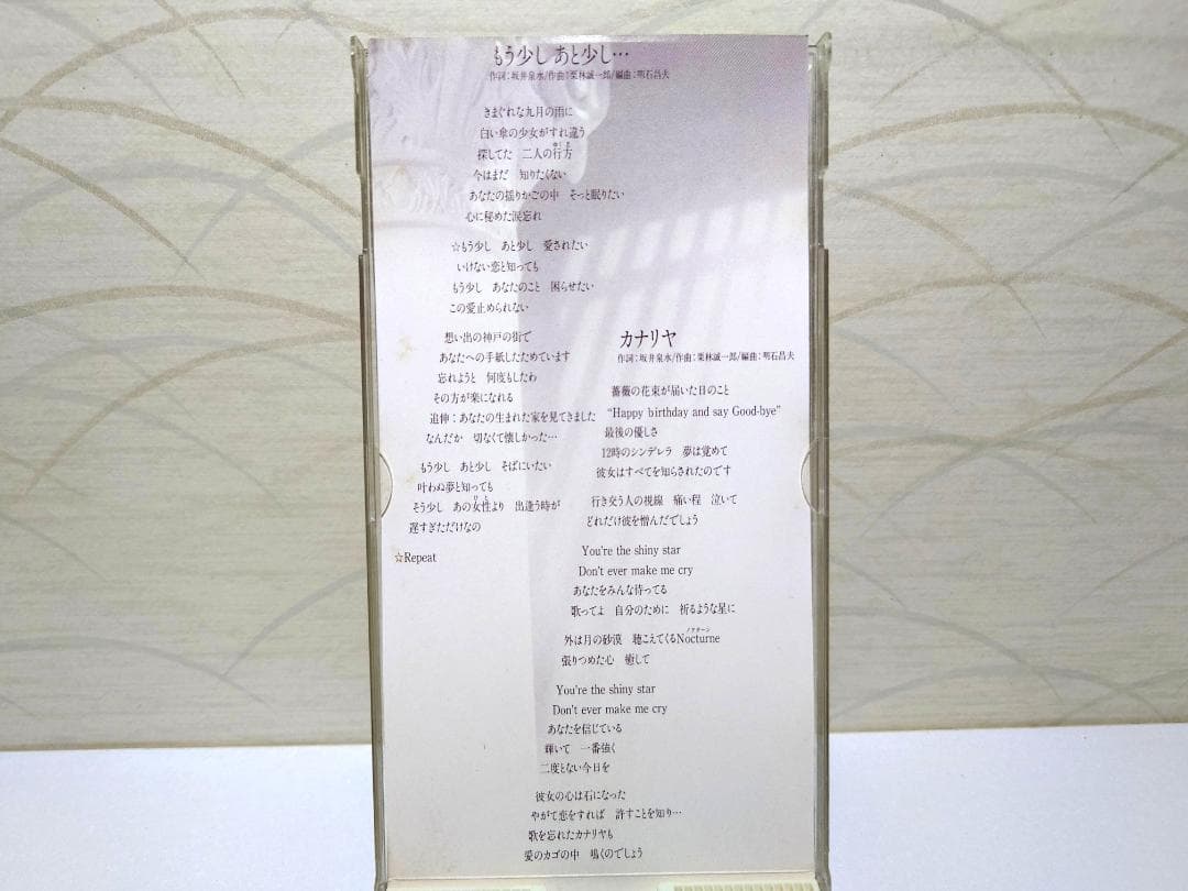 8㎝ CD ZARD専用ケース　ZARD　もう少し あと少し・・・