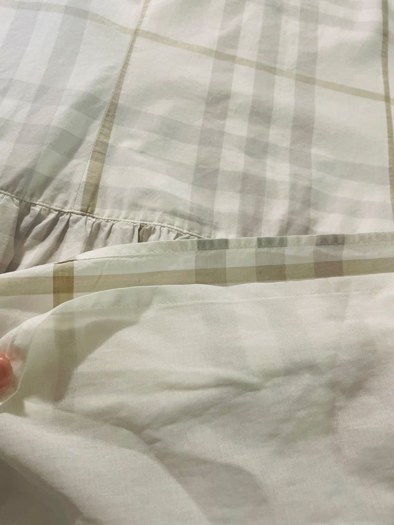 BURBERRY チェック柄 半袖ワンピース 160A